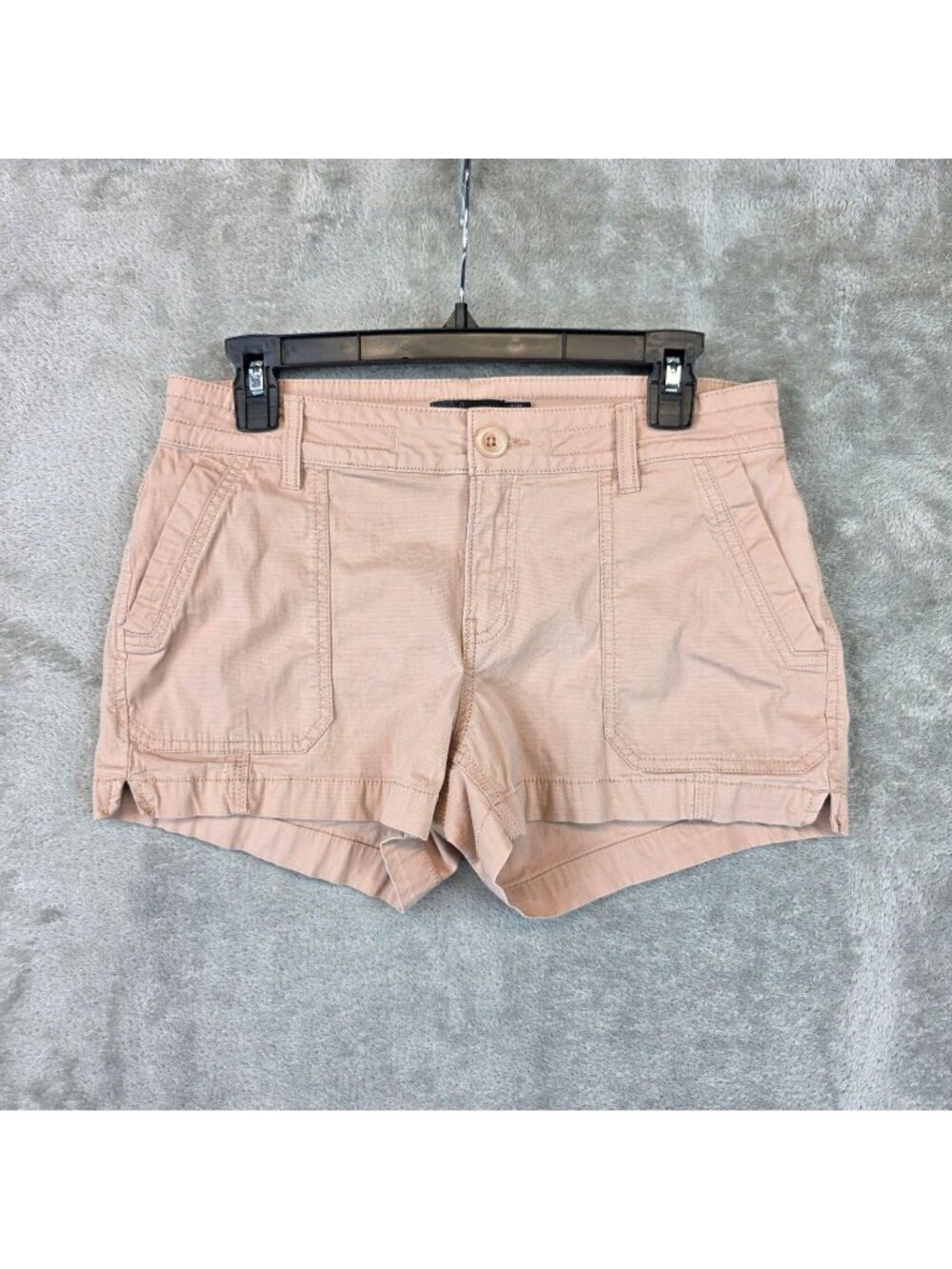 PrAna Utility Shorts Womens 6 Pink Organic Cotton Twill Stretch Casual Summer